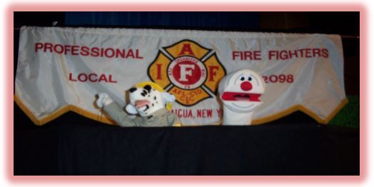 Fire Safety Puppet Show with Sparky and Hector